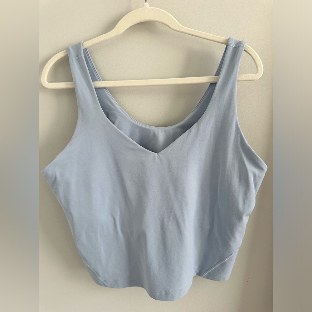 Lululemon Align Tank (crop) - pale blue - size 16